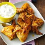 Mango curry wings